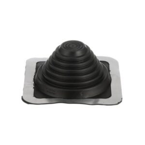 Oatey® 14052 Master Flash® Roof Flashing, Plastic/Metal/EPDM, 1/4 to 5-3/4 in Pipe, 8 x 8 in Base, Black