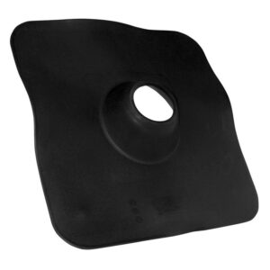Oatey® 14047 Roof Flashing, Plastic, 4 in Pipe, 20 x 20 in Base, Black