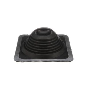 Oatey® 14057 Roof Flashing, Plastic/Metal/EPDM, 7 to 13 in Pipe, 17 x 17 in Base, Black