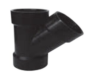 Approved Vendor 5426 ABS DWV 45 deg Wye, 6 in, H x H x H, Black