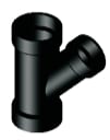 Approved Vendor 5432 ABS DWV 45 deg Wye, 4 x 4 x 3 in, H x H x H, Black