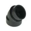 Approved Vendor 5469 ABS DWV 45 deg Street Elbow, 6 in, Sp x H, Black