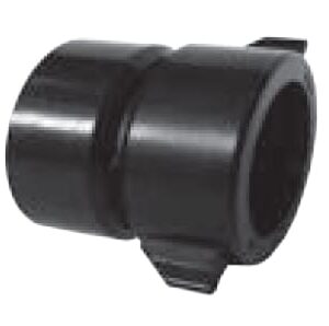 Approved Vendor 5517 ABS DWV Copper Adapter, 1-1/2 in, H x SJ, Black