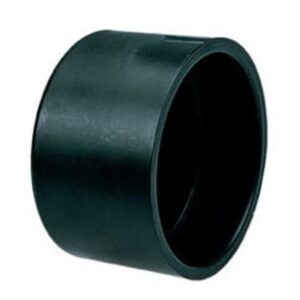Approved Vendor 5549 ABS DWV Solid Permanent Cap, 1-1/2 in, Hub, Black