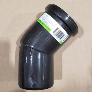 Centrotherm Eco Systems ISELS0345UV 45 deg Elbow, 3 in, Polypropylene, Black