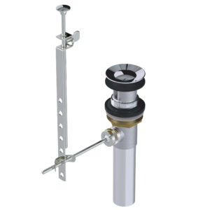 +osb 3695 3-Piece Lavatory Drain With Mechanical Pop-Up, 1-1/4 in, Brass, Chrome-Plated