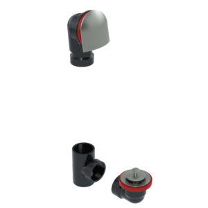 +osb 6040LK-BN 6040LKABS Waste and Overflow Kit, Lift & Turn, Brushed Nickel