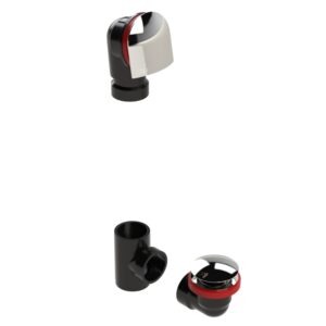 +osb 6040QK-CP Offset Bath Waste Kit, , ABS/ Stainless Steel, Polished Chrome