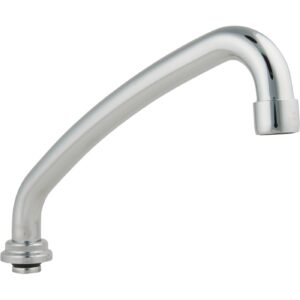 Master Plumber® 173 Emco® Tubular Spout With Aerator, 8 in, Chrome