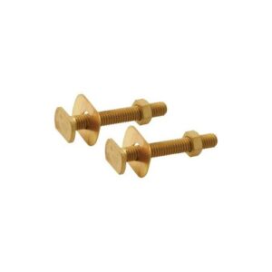 Master Plumber® 206 Toilet Mounting Bolt Set, 5/16 x 2-1/4 in, Brass, Pair