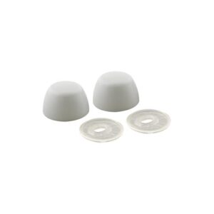 Master Plumber® 258W Snap-On Toilet Bolt Caps (Pair), Plastic, White