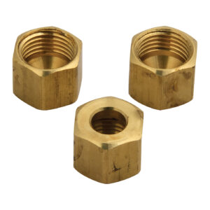 Master Plumber® 281A Compression Nuts, 1/4 in, Brass