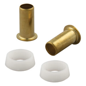 Master Plumber® 368A Tubing Sleeves & Inserts, 3/8 in, Brass, Plastic, Compression, 2 Sets