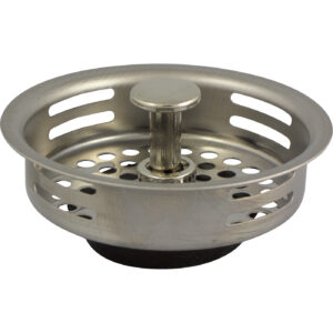Master Plumber® 419 Replacement Basket Strainer, Stainless Steel, Chrome