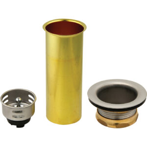 Master Plumber® Q432 Bar Sink Strainer Assembly, 2-7/8 in, Chrome, Stainless Steel