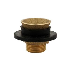 Master Plumber® 220D Urinal Spud Assembly, 1 x 3/4 in, Brass, Black