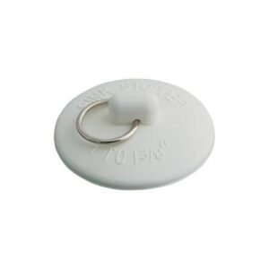 Master Plumber® 501B Drain Stopper, Rubber, White
