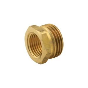 Master Plumber® 527 Garden Hose Fitting, 3/4 x 1/2 in, MNPT x FIP, Brass