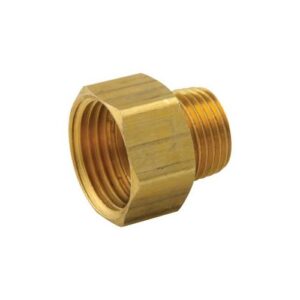 Master Plumber® 529A Reducing Swivel Hose Adapter, 3/4 x 1/2 in, Female Hose x MIP, Brass