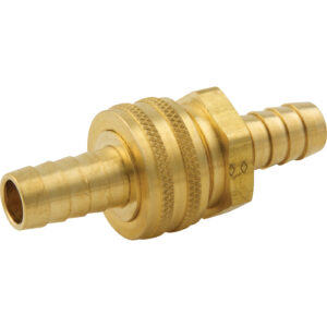 Master Plumber® 529B Hose Coupling Assembly, 1/2 in, Hose Barb x Hose Barb, Brass