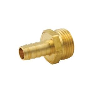 Master Plumber® 529D Male Hose Barb Adapter, Male End Only, 3/4 x 1/2 in, Male Hose x Hose Barb, Brass