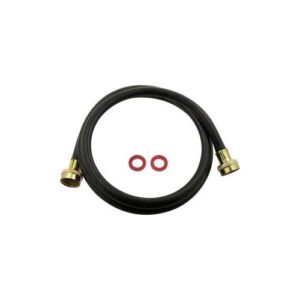 Master Plumber® 531C High-Pressure Washing Machine Hose, 5 ft L, 3/4 in, Female Hose Ends, Black