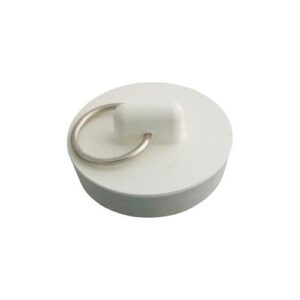 Master Plumber® 536A Drain Stopper, 1-3/8 in, Rubber, White