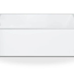 PRODUITS NEPTUNE 220026-000-001-001 LEM3060 BJG Lemans Bathtub, 30 x 60 in, Left Drain, With Tiling Flange & Skirt, White