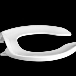 Centoco 300CC-001 Toilet Seat, Round Bowl, Open Front, Polypropylene, White