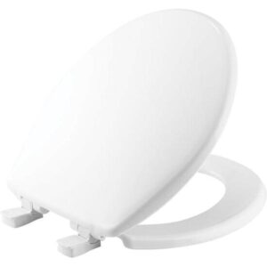Bemis® 730SLEC 000 Toilet Seat, Round Bowl, Closed Front, White, Slow-Close, Plastic