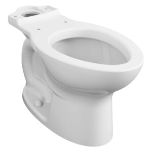 American Standard 3517C101.020 Toilet Bowl, Cadet® Pro, White, Elongated Shape, 1.28 to 1.6 gpf, 10 in Rough-In, 2-1/8 in Trapway, 15 in H x Rim