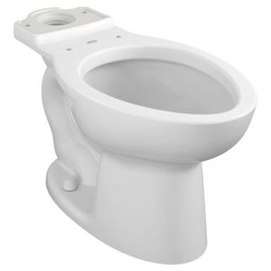 American Standard 3481001.020 Toilet Bowl, Cadet Pressure Assist, White, Elongated Shape, 1.6 gpf, 12 in Rough-In, 2-1/8 in Trapway, 15 in H x Rim