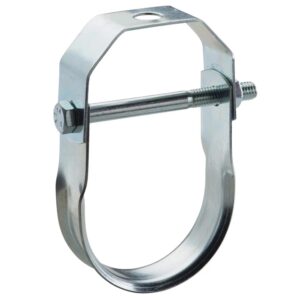 nVent CADDY 4100500EG 410 Clevis Hanger, 5 in Pipe, 5/8 in Rod, 600 lb LD, Steel, Electrogalvanized/Pregalvanized