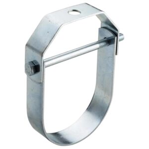 nVent CADDY 4011000EG 401 Clevis Hanger, 10 in Pipe, 7/8 in Rod, 3600 lb LD, Steel, Electrogalvanized/Pregalvanized