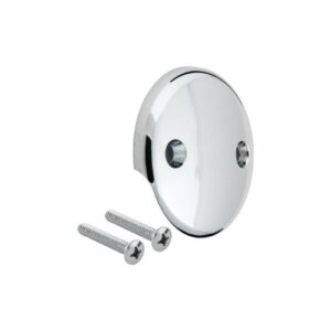 Master Plumber® 199AWSA Two-Hole Bath Waste and Overflow Plate Kit, Metal