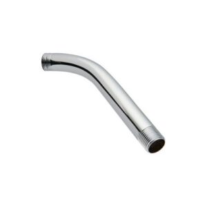 Master Plumber® Q503SA Shower Arms, 8 in L Arm x 1/2 IPS in W Arm, Brass Arm, Chrome Plated