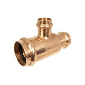 Apollo™ 10077787 811R Series Press-Fit Tee Reducing Tee, 1 x 1/2 in, Press, Copper