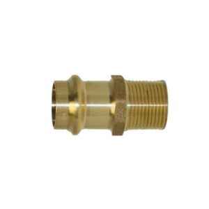 Apollo™ 10075812 804 Series Press-Fit Adapter, 1-1/2 in, Press x MNPT, Brass
