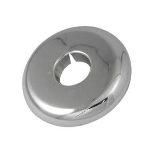 LynCar 202877 Split Floor and Ceiling Plate, Escutcheon, 1-1/2 in, Plastic, Chrome