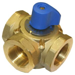 Tekmar® 713 3-Way Mixing Valve, 1-1/2 in, FNPT, 146 psi, Brass Body
