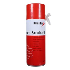 Diversitech 01714 Spray Foam Sealant, 12 oz Can, Liquid Form, Amber