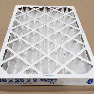 Dafco 10386 400 Synthetic Air Filter, 16 in H x 25 in W x 2 in D, 8 MERV, 150 deg