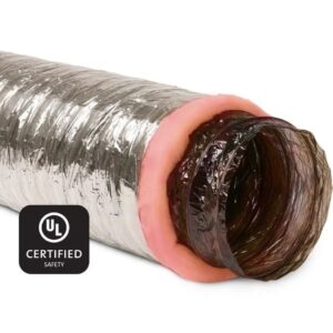 Imperial® MEA-0525 Polyester Air duct, 5 in ID x 25 ft L, Polyester/Fiberglass