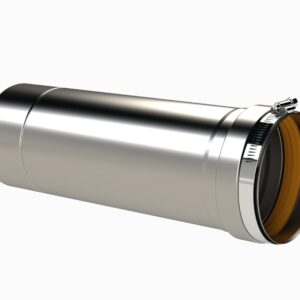 Z-Flex® 2NVP34 NovaVent® Single-Wall Vent Pipe, Stainless Steel, 3 in x 4 ft