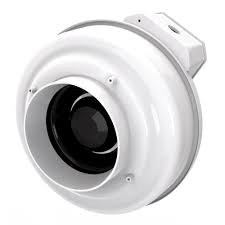 Fantech® 411333 In-Line Centrifugal Fan, 120 V, 6 in Duct, Plastic Resin Housing