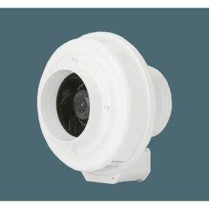 Fantech® 411334 FR 150 In-Line Duct Fan, 120 VAC, 0.59 A, 6 in Duct, 324 cfm, ABS Housing, White