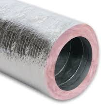 Hi-Velocity 20062010015 Fiberglass Flex Duct, HE x 15 ft L, R4.2, Fiberglass, Galvanized Steel, Polyester