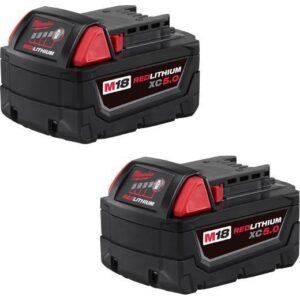 Milwaukee® 48-11-1852 Rechargeable Cordless Battery, 5 ah Lithium-Ion Battery, 18 VDC Charge