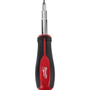 Milwaukee® 48-22-2761 Multi-Bit Screwdriver, 11 Piece, Plastic/Rubber Tri-Lobe Handle, Forged Steel