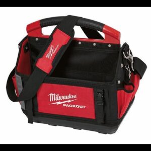 Milwaukee® 48-22-8315 Open Tool Packout Tote, 1680D Ballistic Nylon, Black/Red